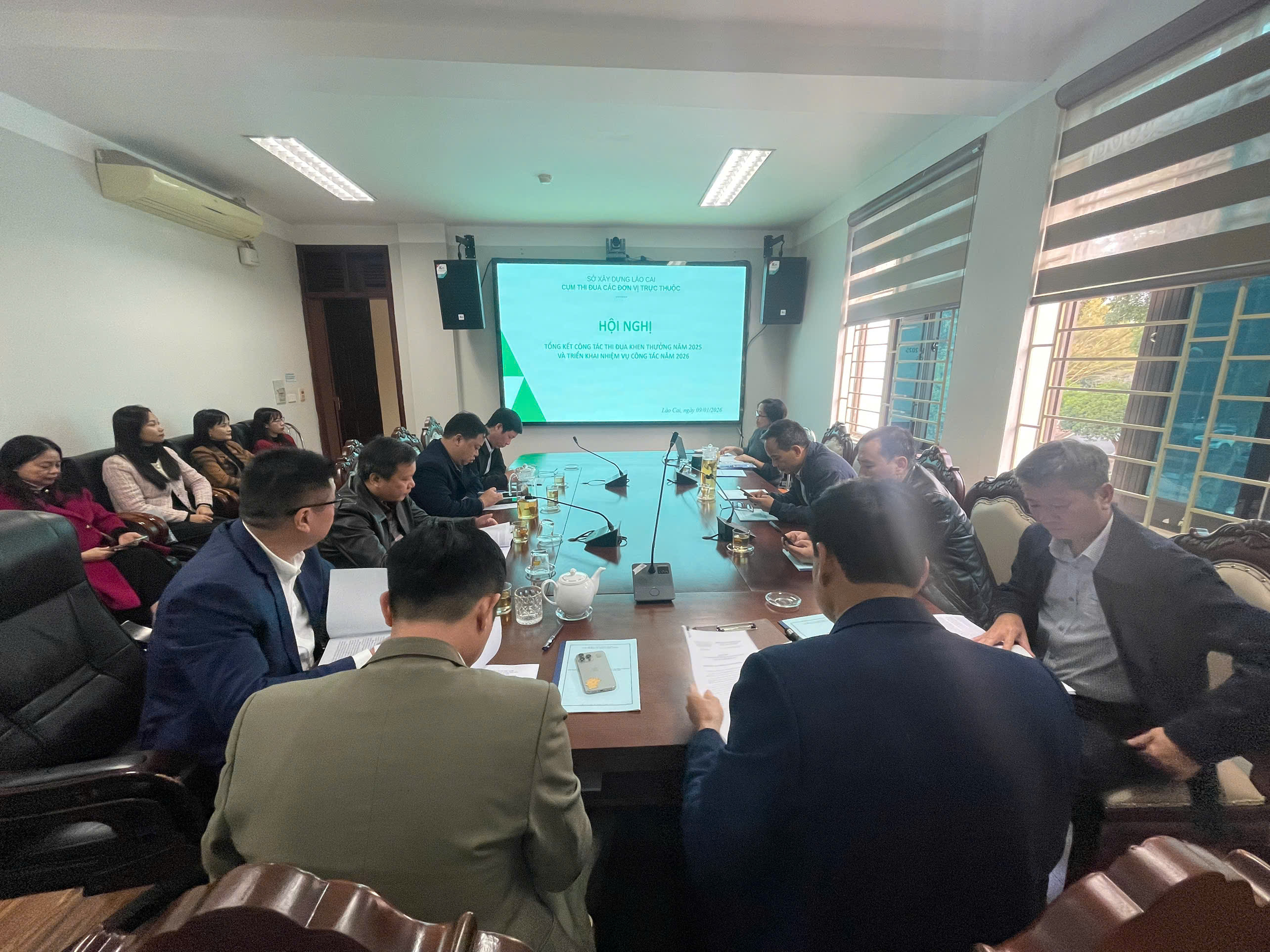 Hội nghị Tổng kết công tác thi đua khen thưởng năm 2025; Triển khai nhiệm vụ công tác năm 2026 của Cụm thi đua các đơn vị thuộc Sở Xây dựng tỉnh Lào Cai